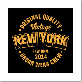 New York quality vintage clothing style typography lettering Posters and Art